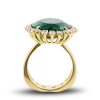 Luxury Ring In Yellow Gold With Emerald